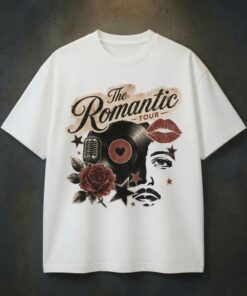 The Romantic Tour Shirt, Vintage Music Graphic Tee, Retro Vinyl Record T-Shirt