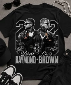 Usher Chris Brown Raymond and Brown Tour T-Shirt#V