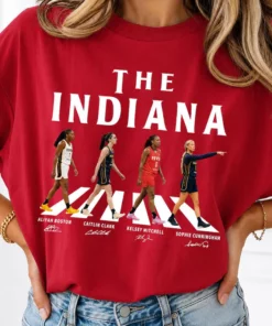 Indiana Basketball Women Walking Road Funny T-Shirt