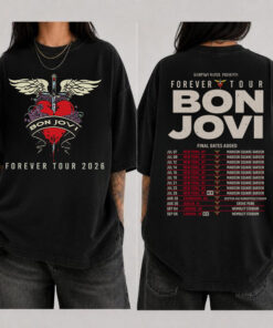[FREESHIP US] Bon Jovi Band Forever tour 2026 Rock Band Shirt #V