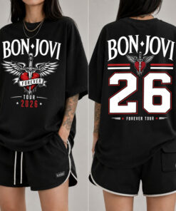 [FREESHIP US] Bon Jovi Band Forever tour 2026 Rock Band Shirt, Bon Jovi Fan Gift Shirt#V