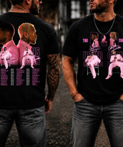 Vintage Usher Ch ris Brown Raymond R&B Tour 2026 T-Shirt#V