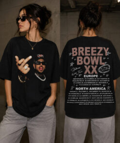 Breezy Bowl XX Tee,Chris.Brown Tee,90s RnB Tour Inspired T-Shirt #V
