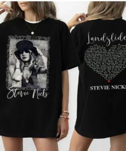 Stevie Nicks Rock Tee, Land Slide Lyric Shirt