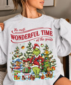 Gri.nch Christmas Sweatshirt, Holiday Cartoon Crewneck, Christmas Gift, Merry Christmas Sweatshirt #V
