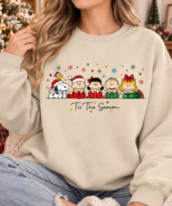 Christmas Sweatshirt, Tis The Season Christmas Shirt, Cute Friends Christmas Celebration #V